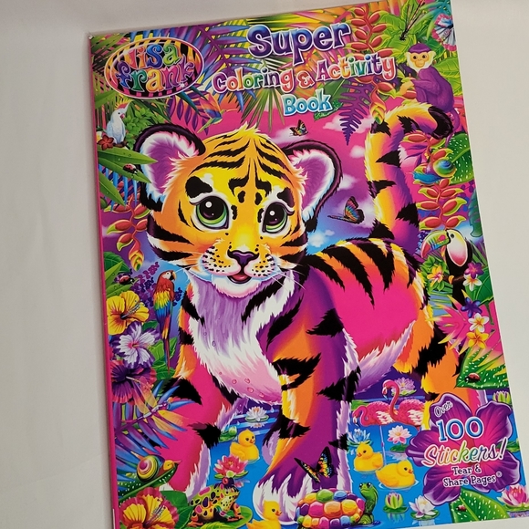 Lisa Frank LOT Dancing Dolphins Glitter Folder Notebooks Stickers Coloring Books - Picture 6 of 12